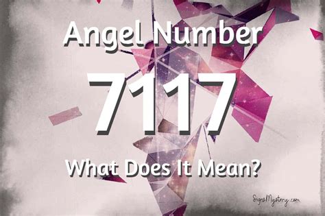 7117 angel number love.